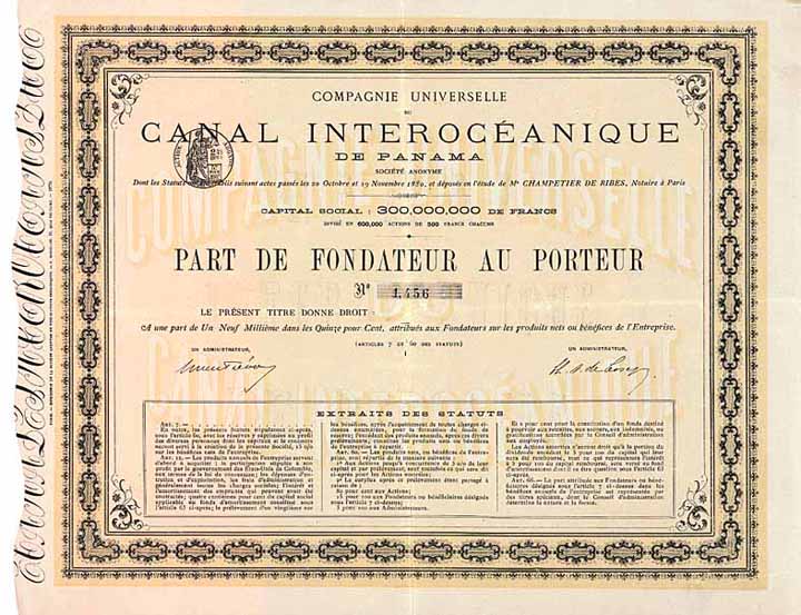 Cie. Universelle du Canal Interocéanique de Panama S.A.