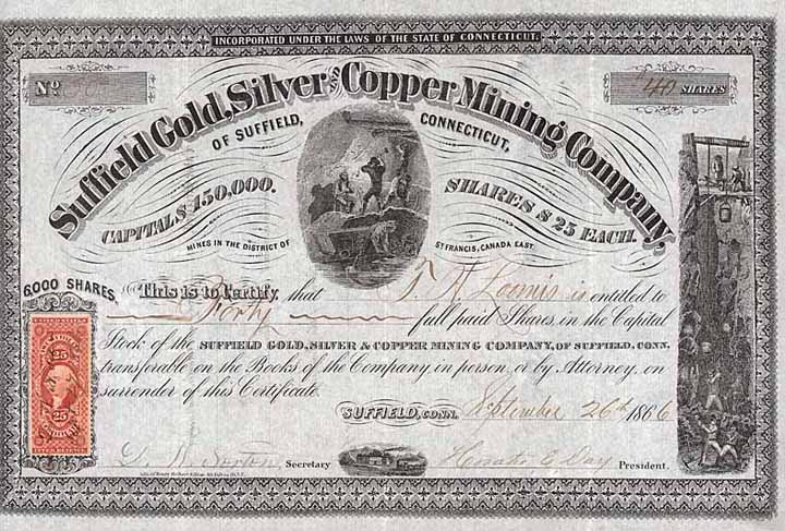 Suffield Gold, Silver and Copper Mining Co.