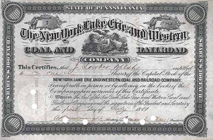 New York, Lake Erie & Western Coal & Railroad