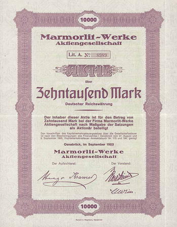 Marmorlit-Werke AG