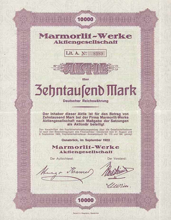 Marmorlit-Werke AG