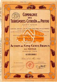 Cie. des Transports Citroën du Poitou S.A.