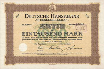 Deutsche Hansabank AG