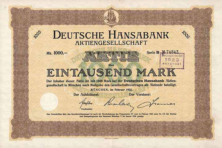 Deutsche Hansabank AG