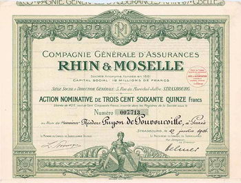 Cie. Générale d’Assurances Rhin & Moselle S.A.