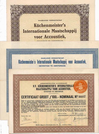 Küchenmeister’s Internationale Maatschappij voor Accoustiek (4 Stücke)