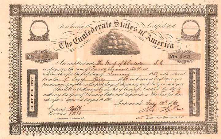 Confederate States of America, Cr. 104 (R4) - Ball 138 (R4+)