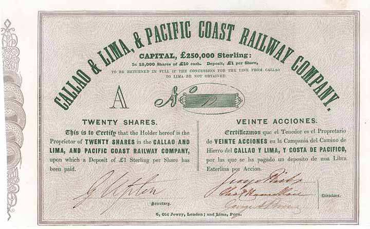 Callao & Lima & Pacific Coast Railway