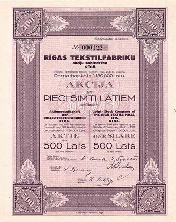 AG der Rigaer Textilfabriken