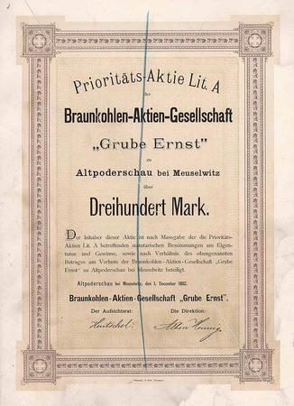 Braunkohlen-AG “Grube Ernst”
