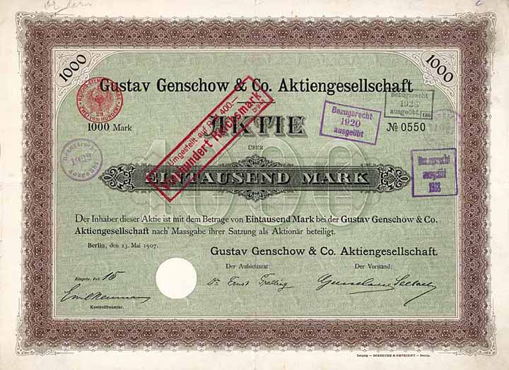 Gustav Genschow & Co. AG