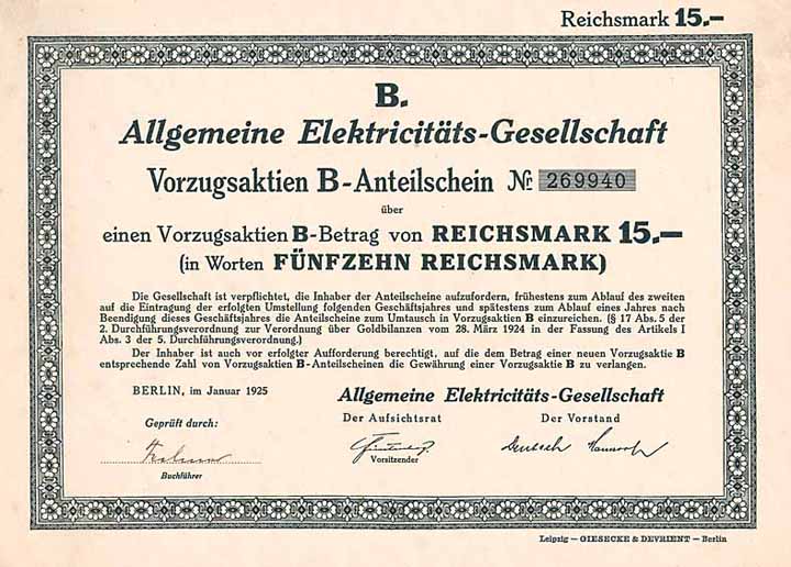 Allgemeine Elektricitäts-Gesellschaft