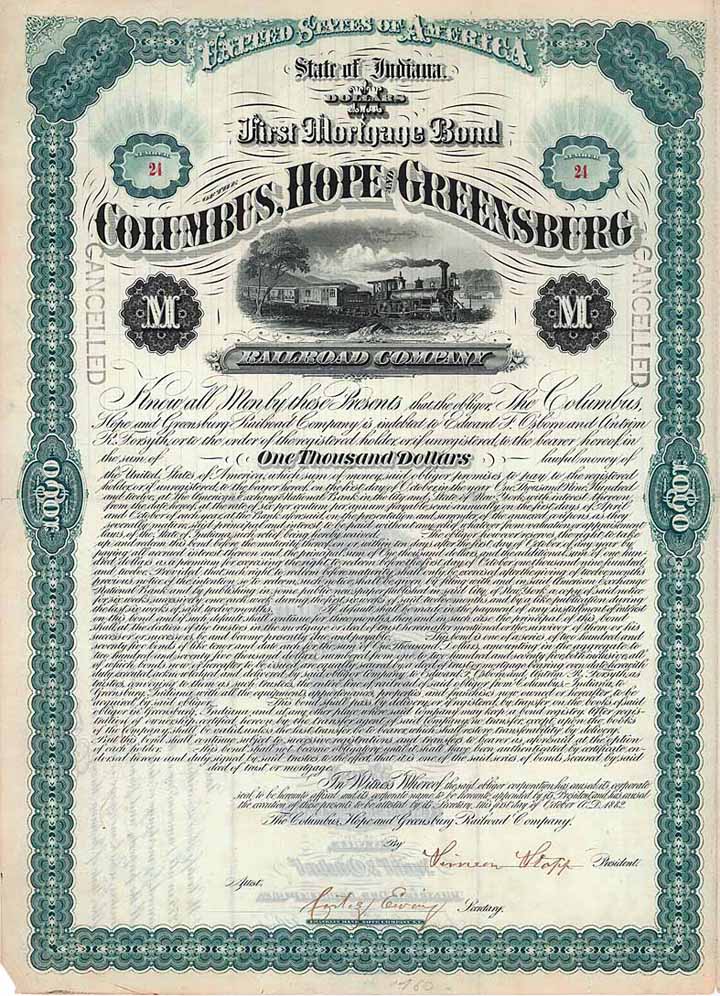 Columbus Hope & Greensburg Railroad