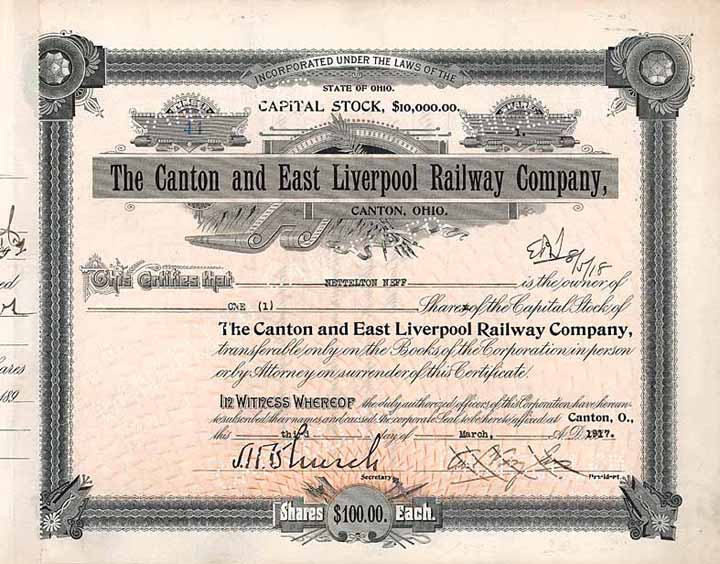 Canton & East Liverpool Railway Co.