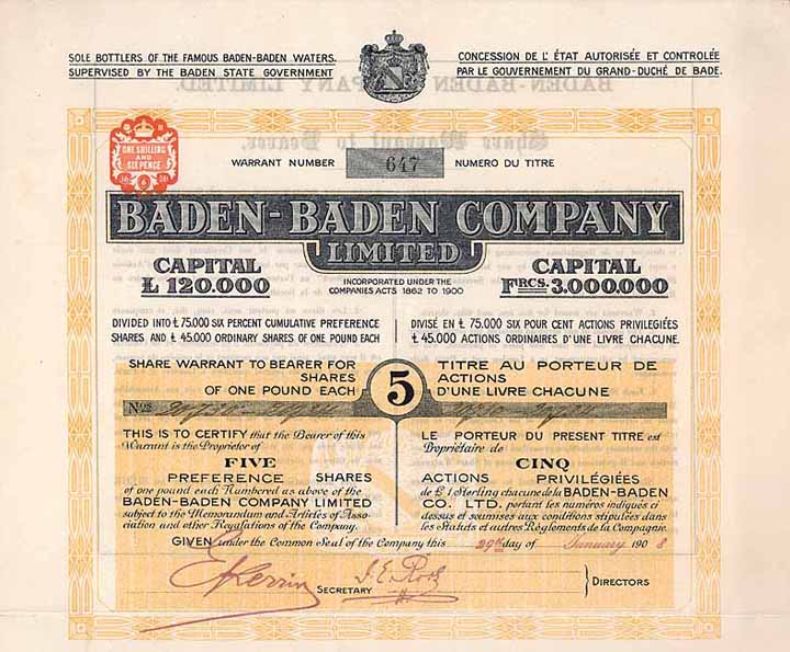 Baden-Baden Company Limited