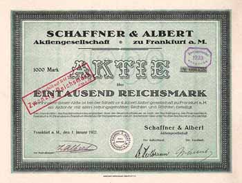 Schaffner & Albert AG