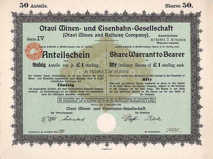 Otavi Minen- und Eisenbahn-Gesellschaft