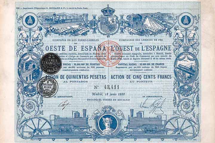 Cie. C.d.F. L'Ouest de L'Espagne S.A.