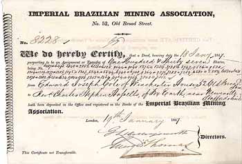 Imperial Brazilian Mining Association (Konvolut 1847-48)