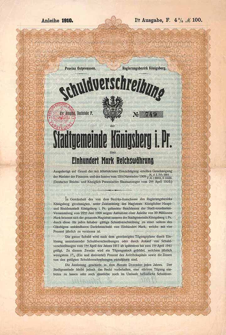 Stadtgemeinde Königsberg i.Pr.