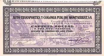 Auto Transportes y Colonia Puig de Montserrat S.A.