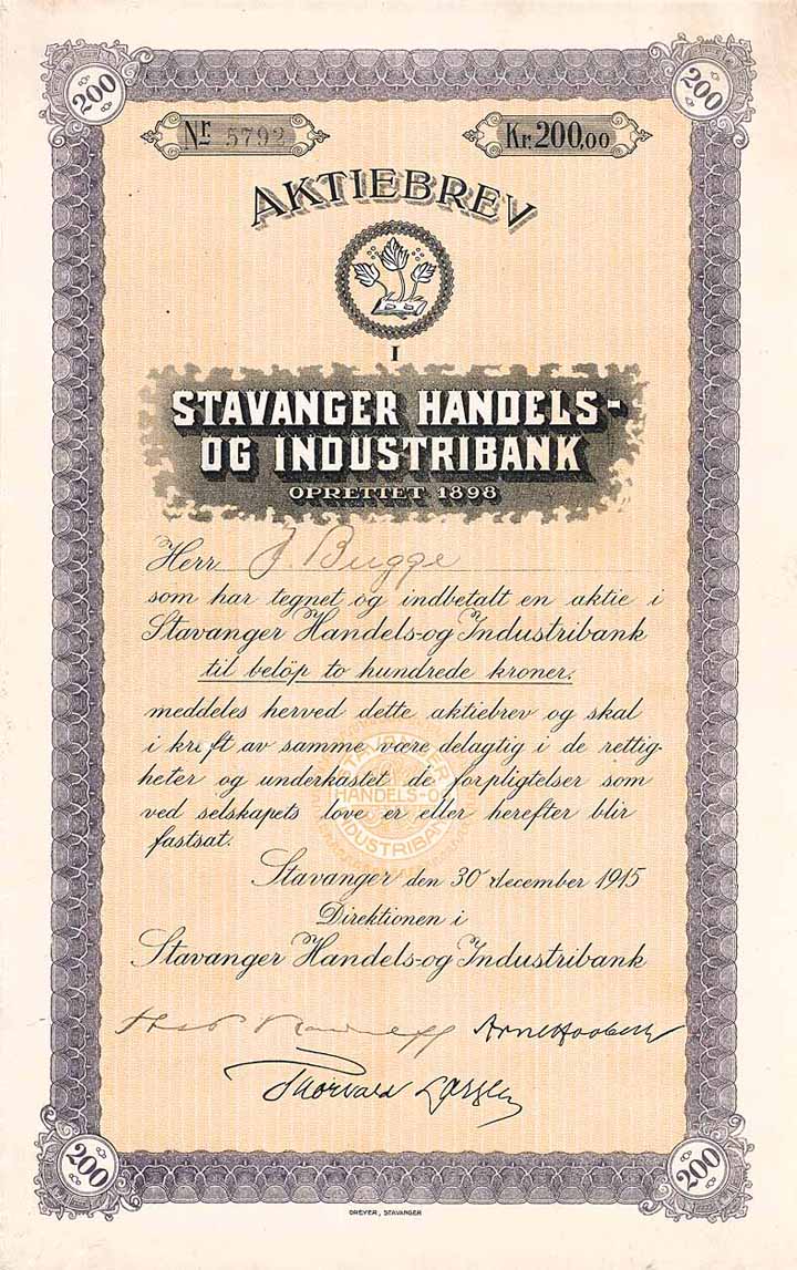 Stavanger Handels- og Industribank