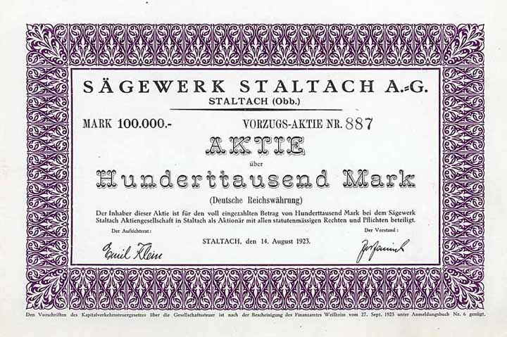 Sägewerk Staltach AG