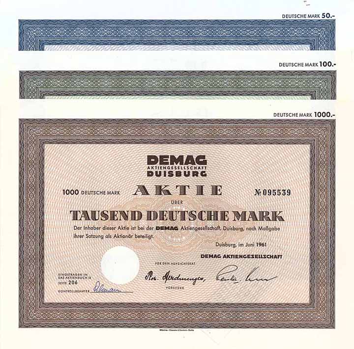 Demag AG (3 Stücke)