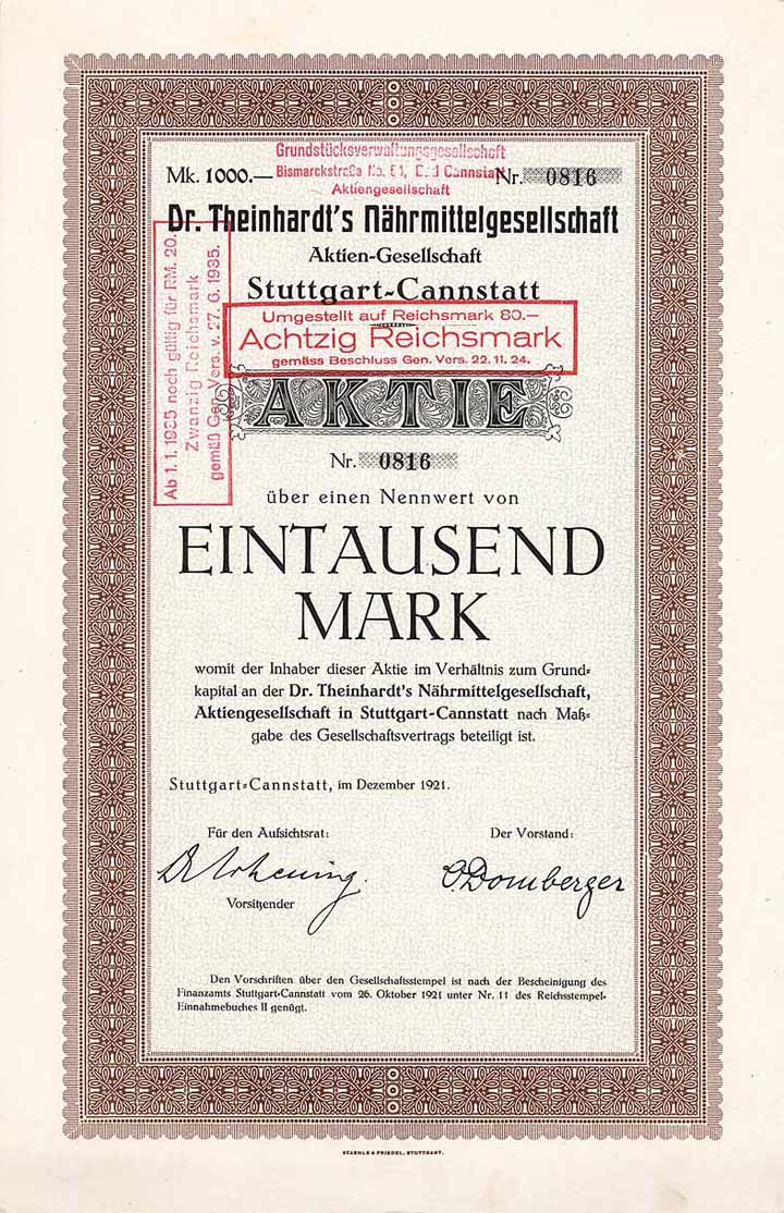 Dr. Theinhardt’s Nährmittelgesellschaft AG