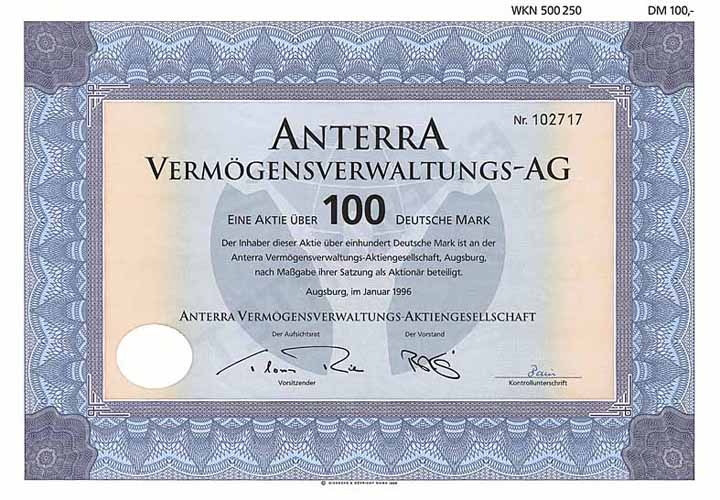 Anterra Vermögensverwaltungs-AG