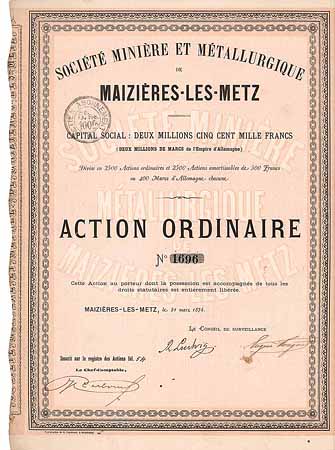 Soc. Minière et Métallurgique de Maizière-les-Metz