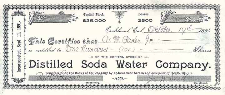 Distilled Soda Water Co.