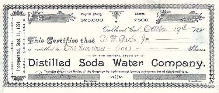 Distilled Soda Water Co.