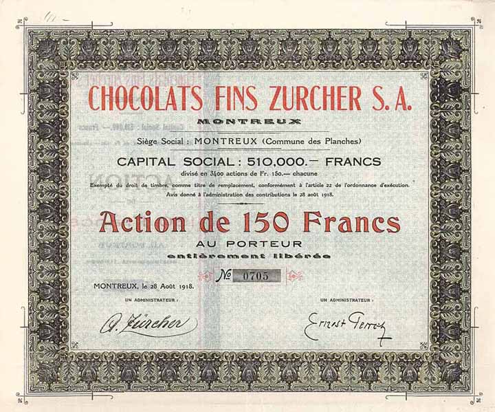 Chocolats Fins Zurcher S.A.