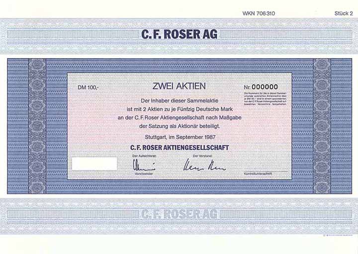 C. F. Roser AG