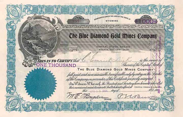 Blue Diamond Gold Mines Co.