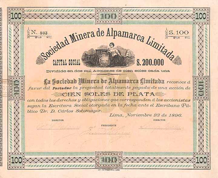 Sociedad Minera de Alpamarca Limitada