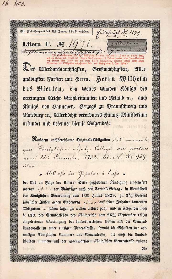 Königlich Groß-Britannisch Hannoversche Finanz-Ministerium