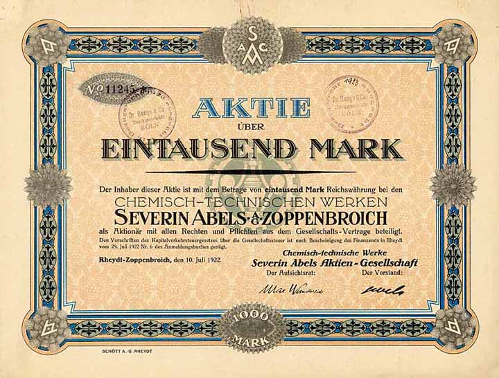 Chemisch-Technische Werke Severin Abels AG