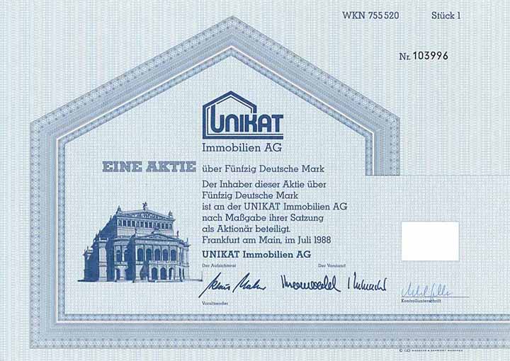 UNIKAT Immobilien AG