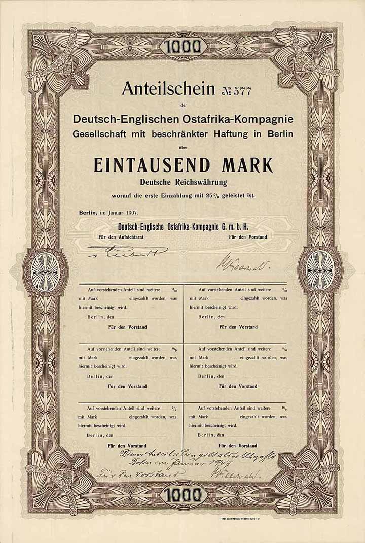 Deutsch-Englische Ostafrika-Kompagnie GmbH