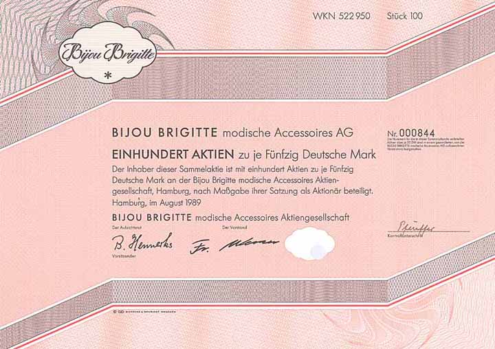 Bijou Brigitte modische Accessoires AG