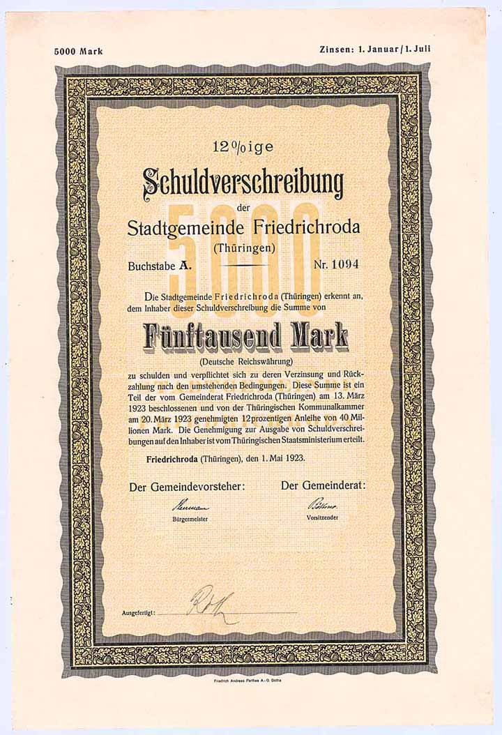 Stadtgemeinde Friedrichroda (Thüringen)