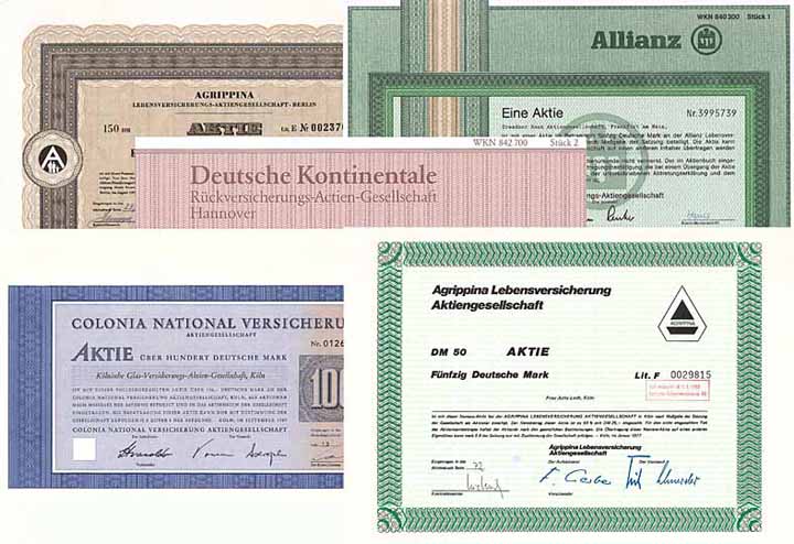 Versicherungen I - Konvolut (25 Stücke)