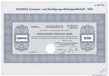 MONDIA Transport- und Beteiligungs-AG