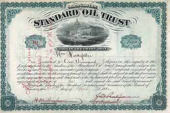 Standard Oil Trust (OU John D. Rockefeller, William Rockefeller, Henry M. Flagler, Jabez A. Bostwick)