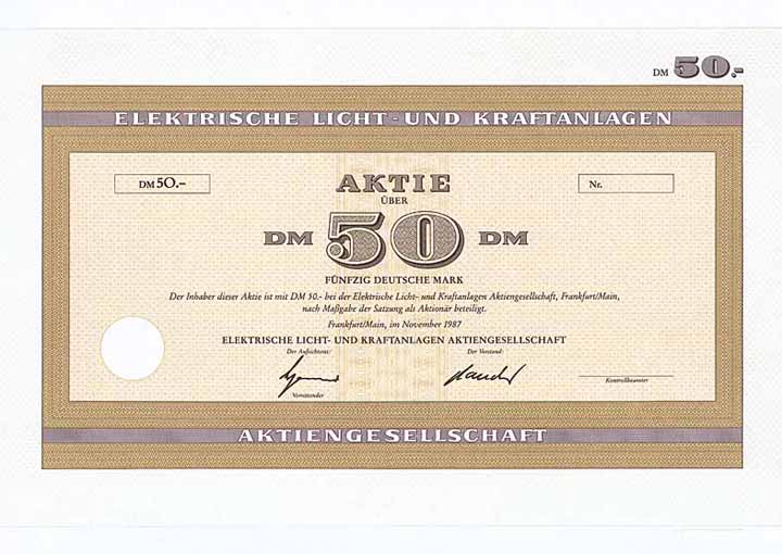 Elektrische Licht- und Kraftanlagen AG