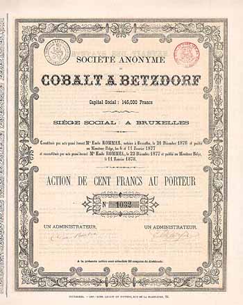 S.A. du Cobalt a Betzdorf