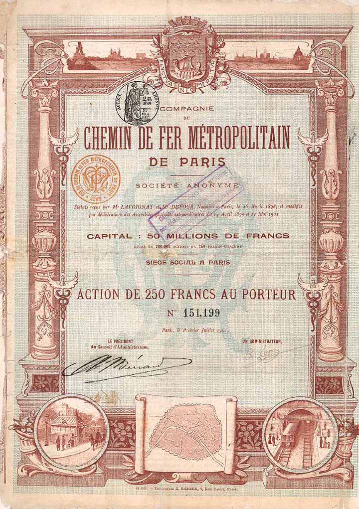 Cie. du Chemin de Fer Métropolitain de Paris S.A.