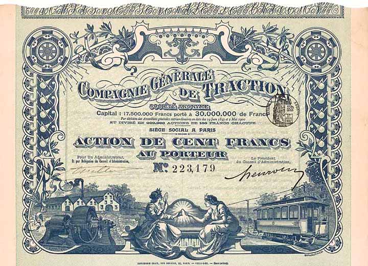 Cie. Générale de Traction S.A.